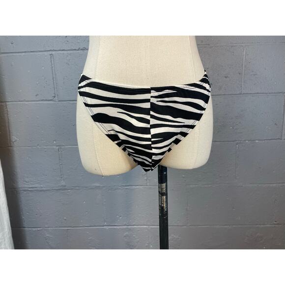 Men's Zebra Print Thong Underwear Pointed Structured Men's Lingerie One Size - Picture 8 of 11